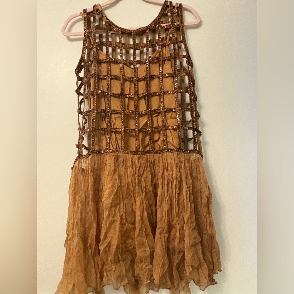 Free People Copper sequin Dress
